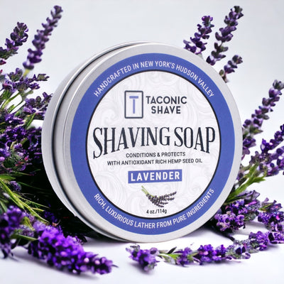 Taconic Shave Hemp & Lavender Shaving Soap 4 oz