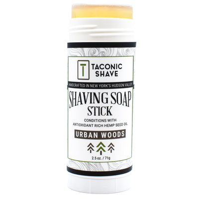 Taconic Shave Hemp & Urban Woods Twist Up Shaving Soap Stick 2.5 oz