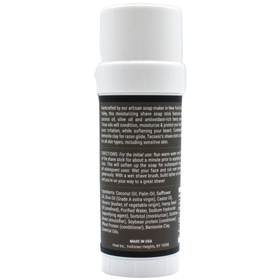 Taconic Shave Hemp & Urban Woods Twist Up Shaving Soap Stick 2.5 oz