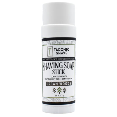 Taconic Shave Hemp & Urban Woods Twist Up Shaving Soap Stick 2.5 oz