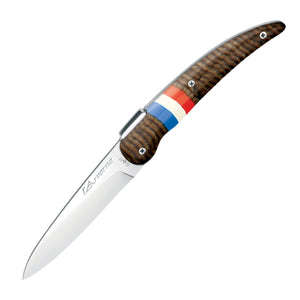 Thiers Issard Arverne 11 cm Liner Lock Pocket Knife Brown Stamina