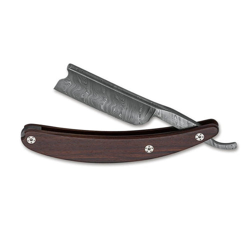 Boker Master Cutter Straight Razor 8/8" Damascus Desert Ironwood