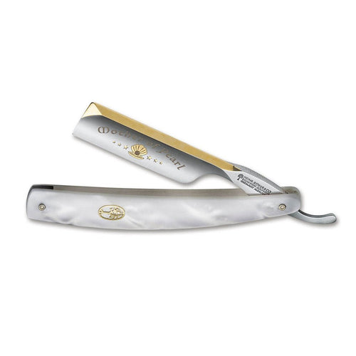 Boker Mother of Pearl Straight Razor 6/8" O - 1 Carbon Steel Imitation Pearl