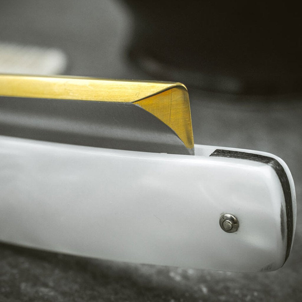 Packmother Razor Boker Mother of Pearl Straight Razor 6/8