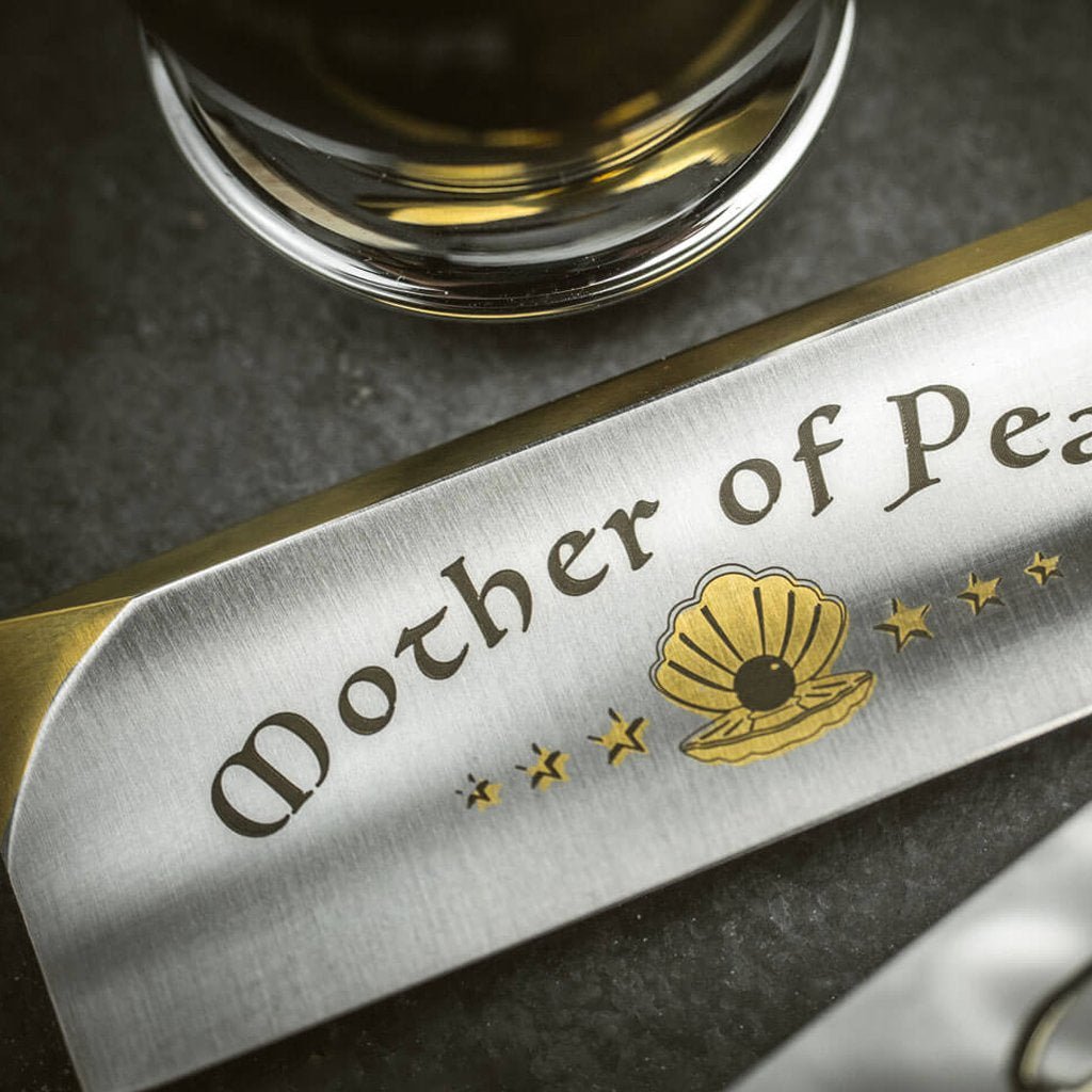 Packmother Razor Boker Mother of Pearl Straight Razor 6/8