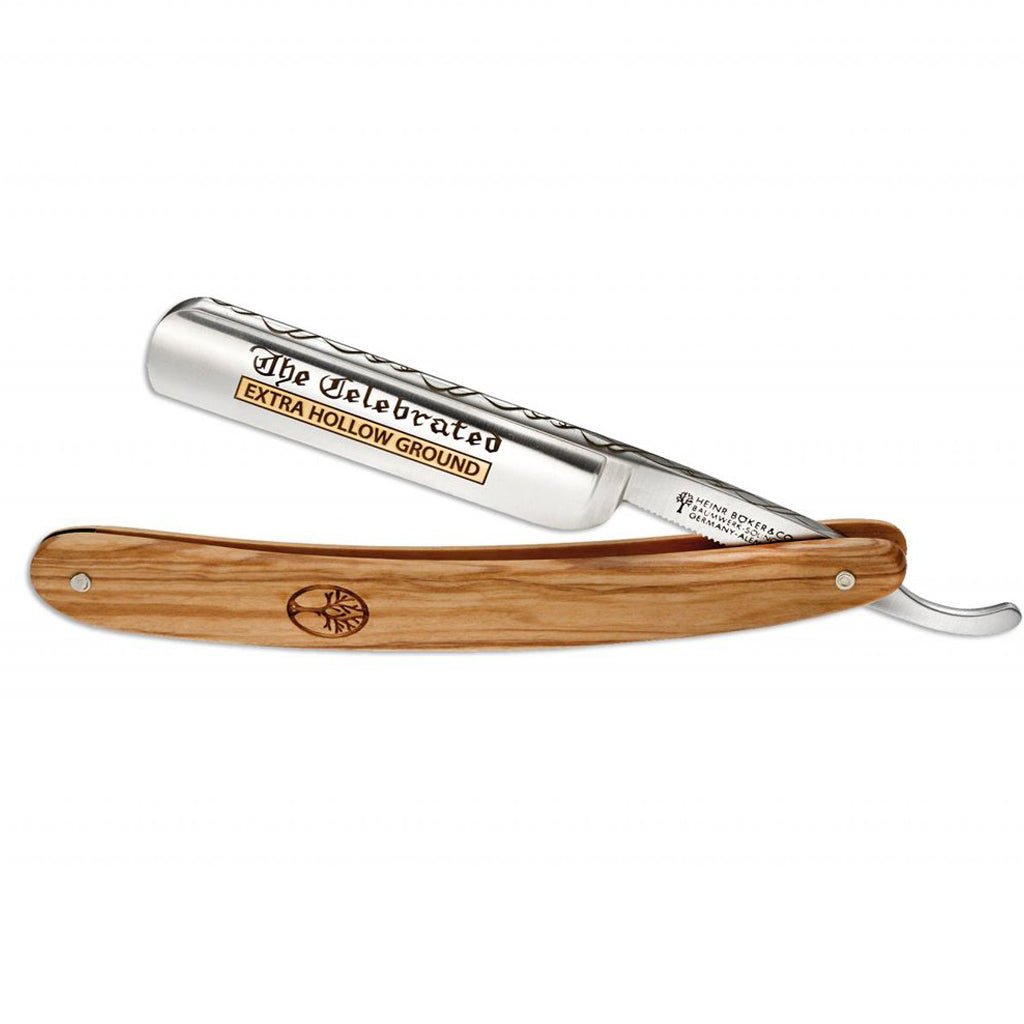 Boker Celebrated Straight Razor 5/8 - Olivewood Handle – Naked Armor Razors