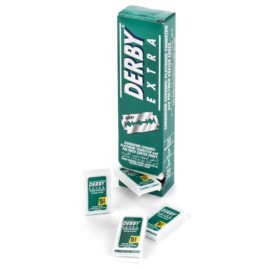Derby Extra Double Edge Safety Razor Blade 100 Pack — Grown Man Shave ...
