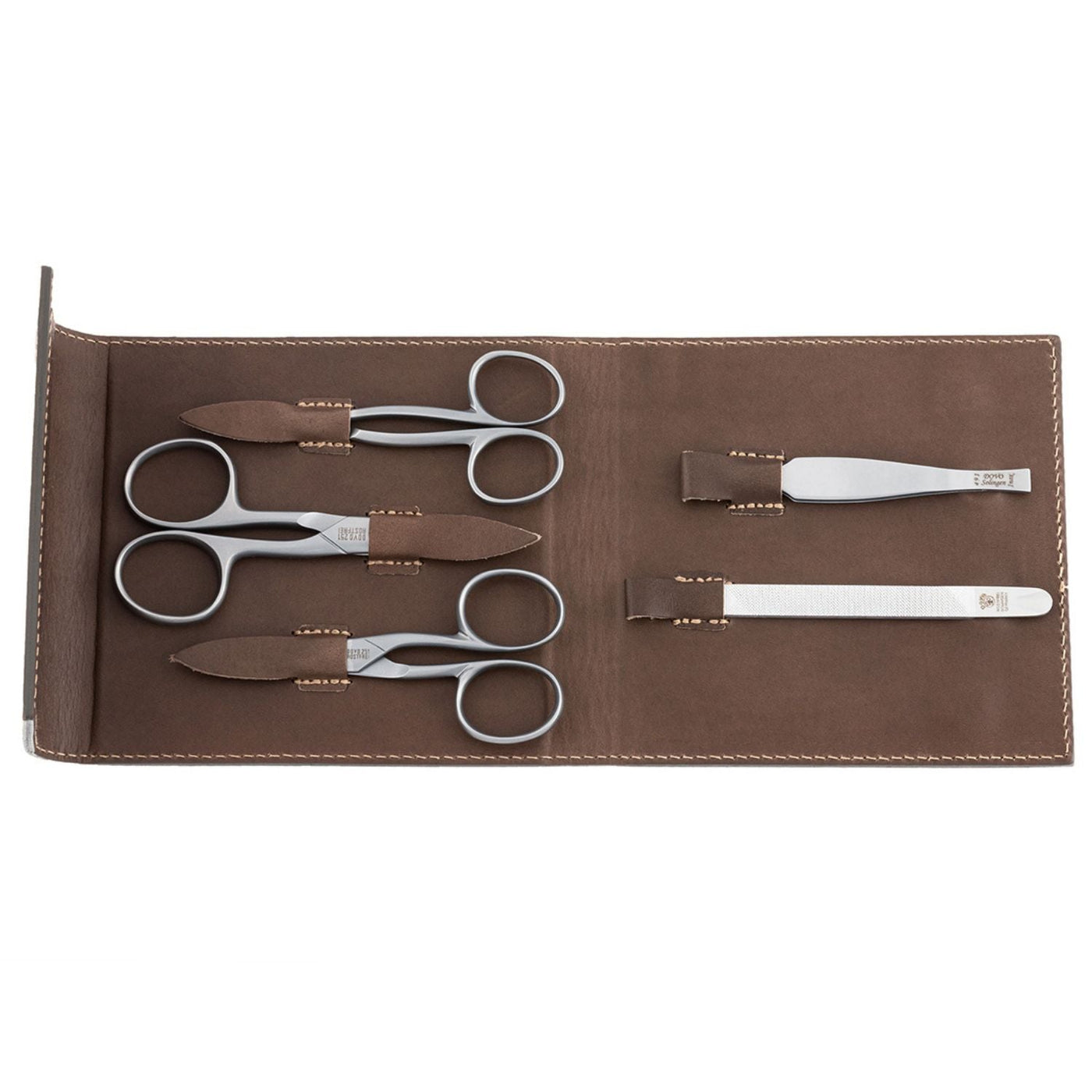 Dovo Manicure Set R Sat with 3 Scissors - Khaki