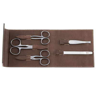 Dovo Manicure Set R Sat with 3 Scissors - Khaki
