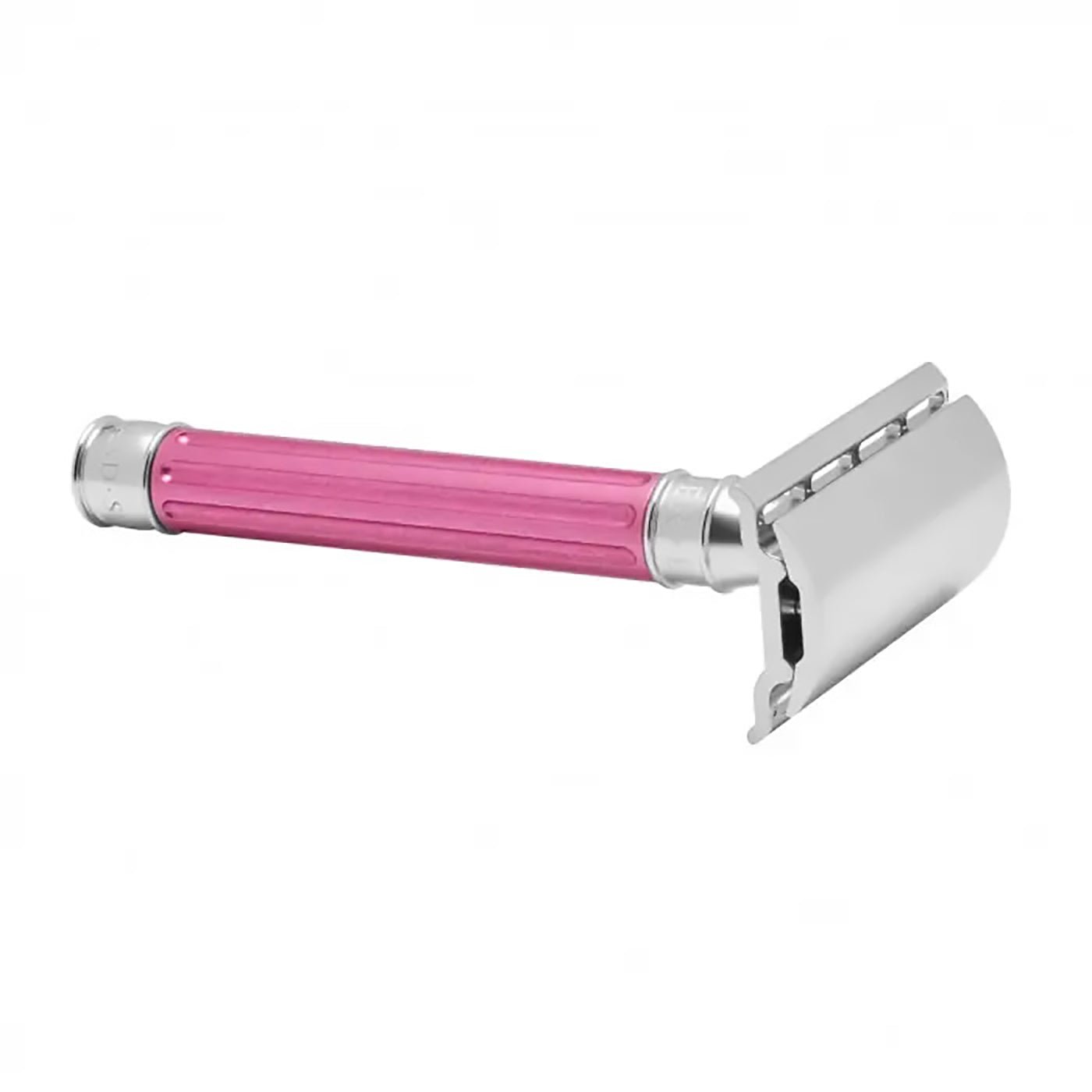 Edwin Jagger 3ONE6 Stainless Steel Grooved Safety Razor Pink – Naked ...
