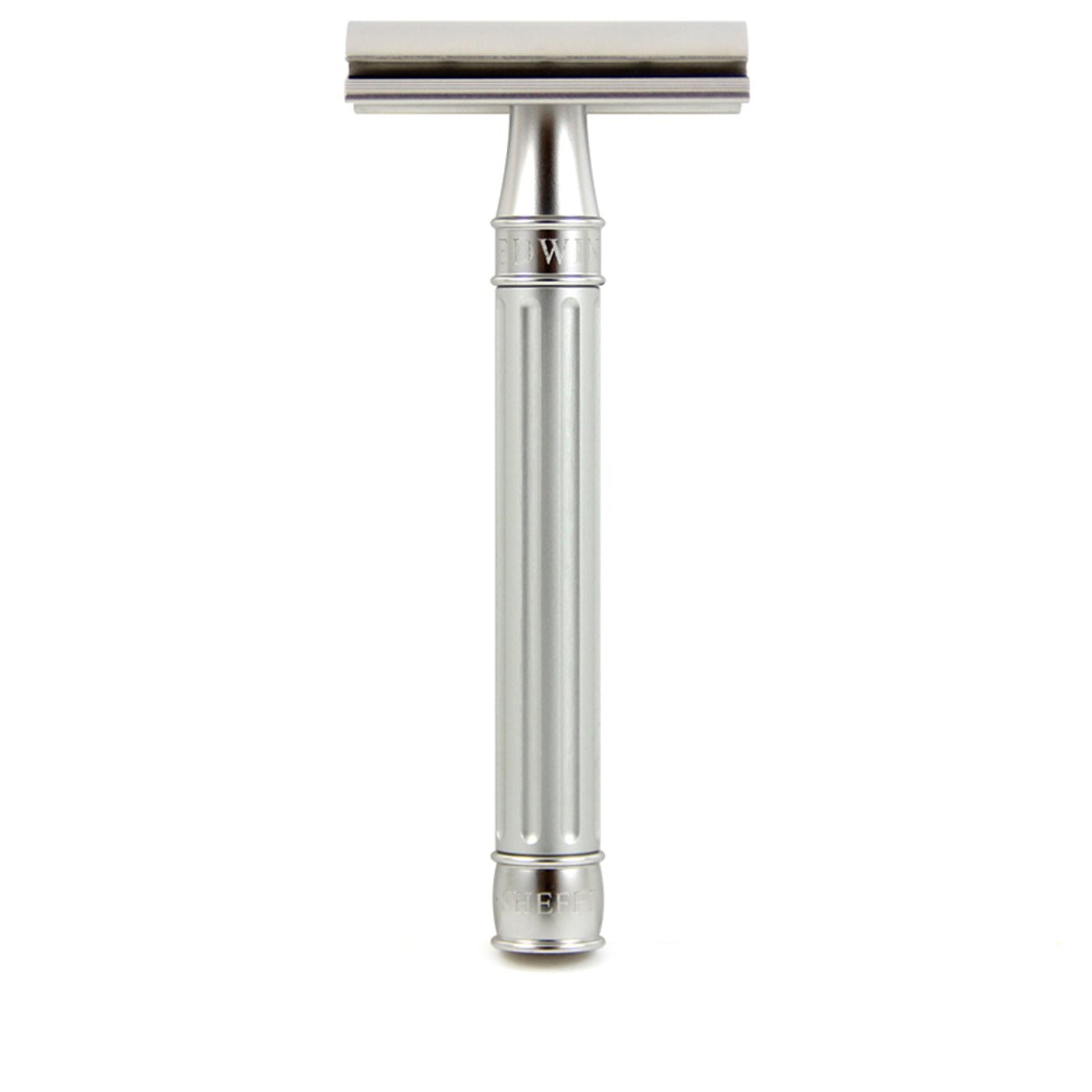 Edwin Jagger 3ONE6 Stainless Steel Grooved Safety Razor (Silver)