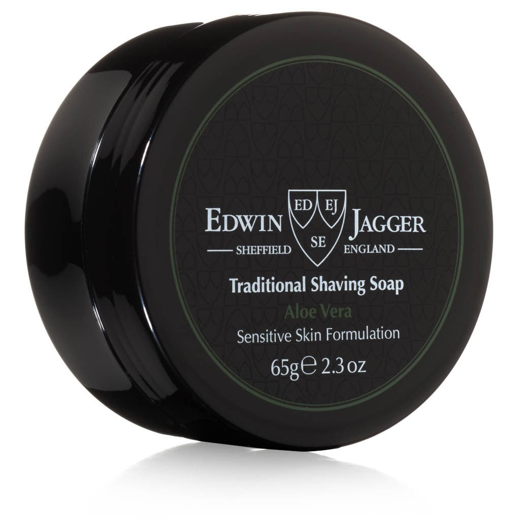 Edwin Jagger Aloe Vera Shaving Soap Travel Tub 65g
