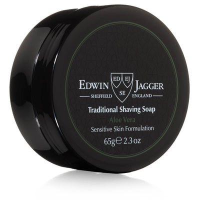 Edwin Jagger Aloe Vera Shaving Soap Travel Tub 65g