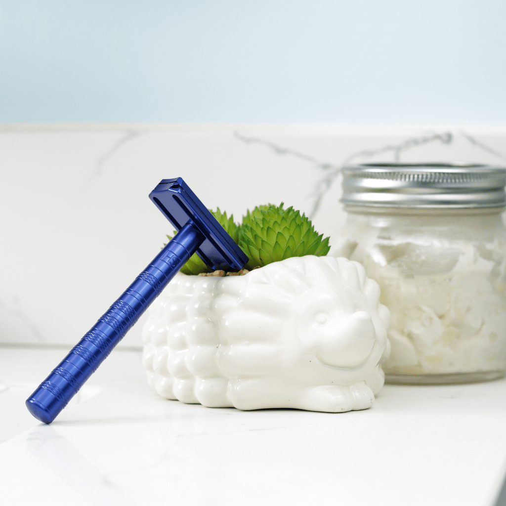 Al13 Razor Colors Henson AL13 Medium Safety Razor - Steel Blue Aluminum Finish – Naked ...
