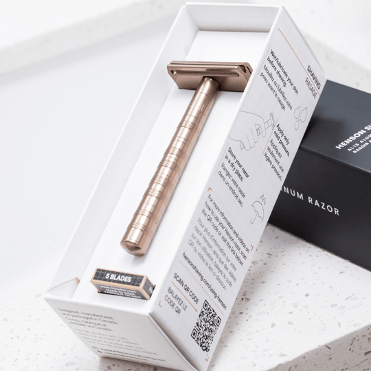 Henson Aluminum AL13 Tan Medium Safety Razor – Naked Armor Razors