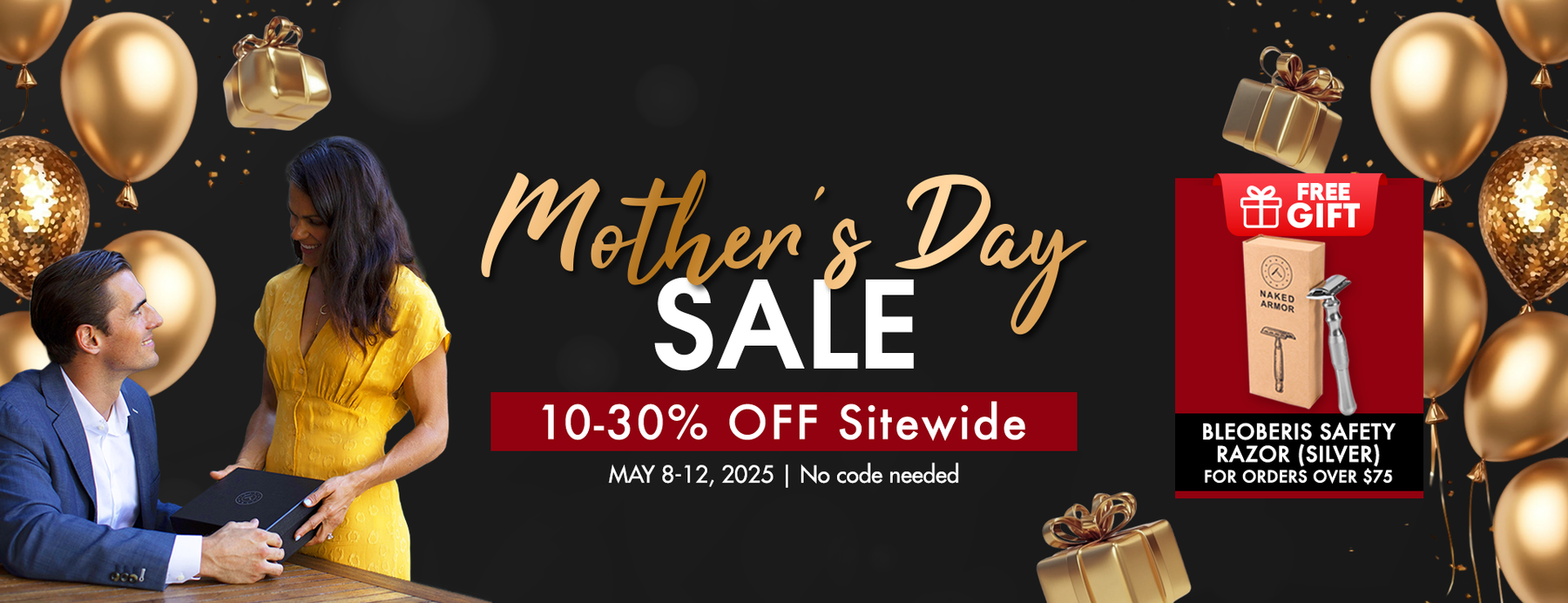 Mother's Day Sale: 10-30% Off + Free Bleoberis Safety Razor with Orders Over $75
