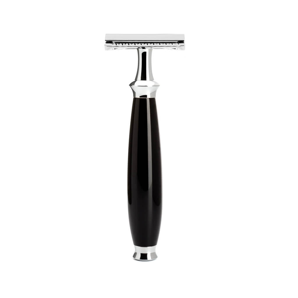 Muhle Purist R56SR Safety Razor - Black Resin Handle – Naked Armor Razors