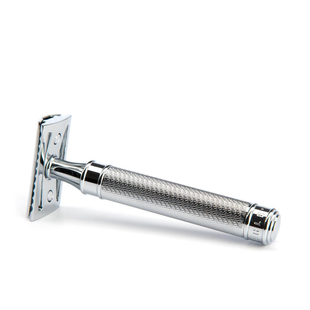 R89 Razor Muhle Traditional R89 GRANDE Large Chrome Safety Razor Closed Comb ...