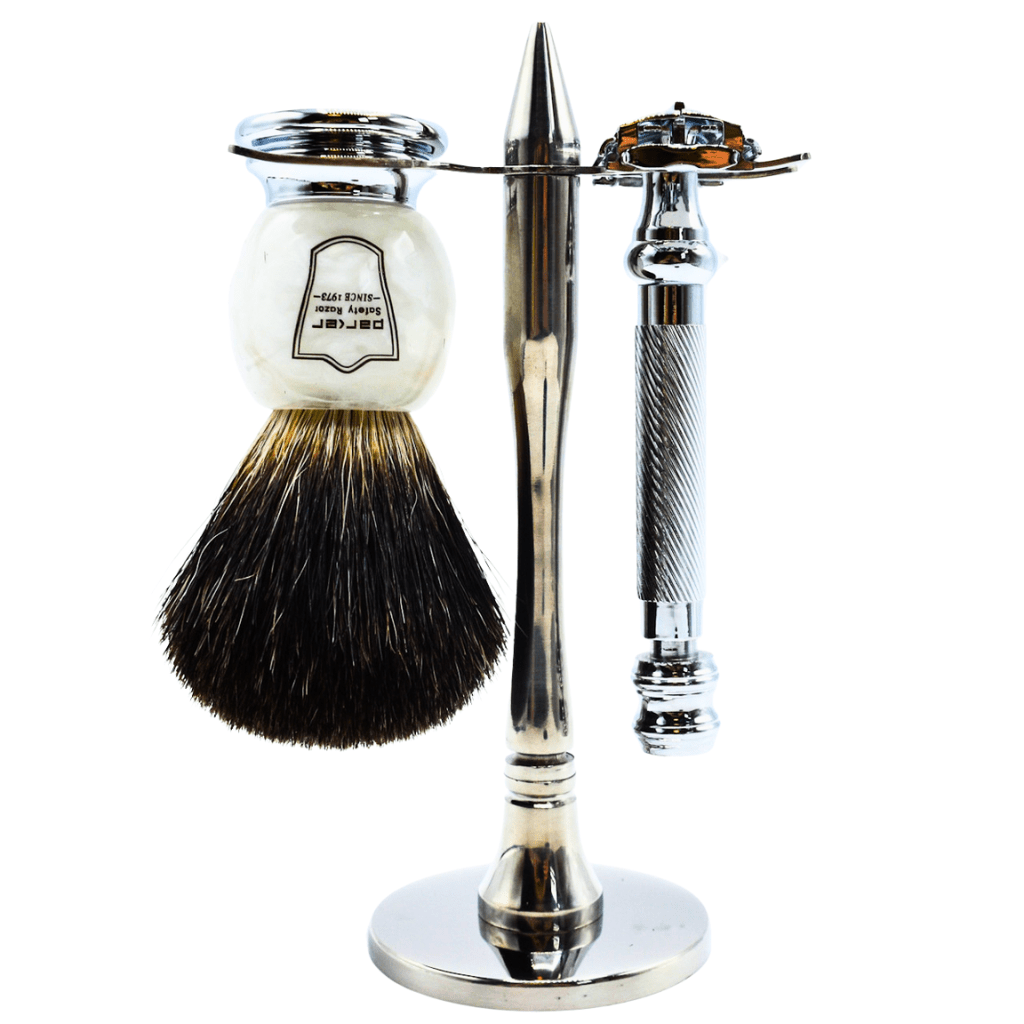 Parker 99R Chrome Twist-to-Open Safety Razor 3-Piece Set | Naked Armor ...