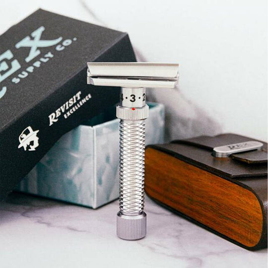 Rex Konsul Slant Adjustable Stainless Steel Safety Razor – Naked