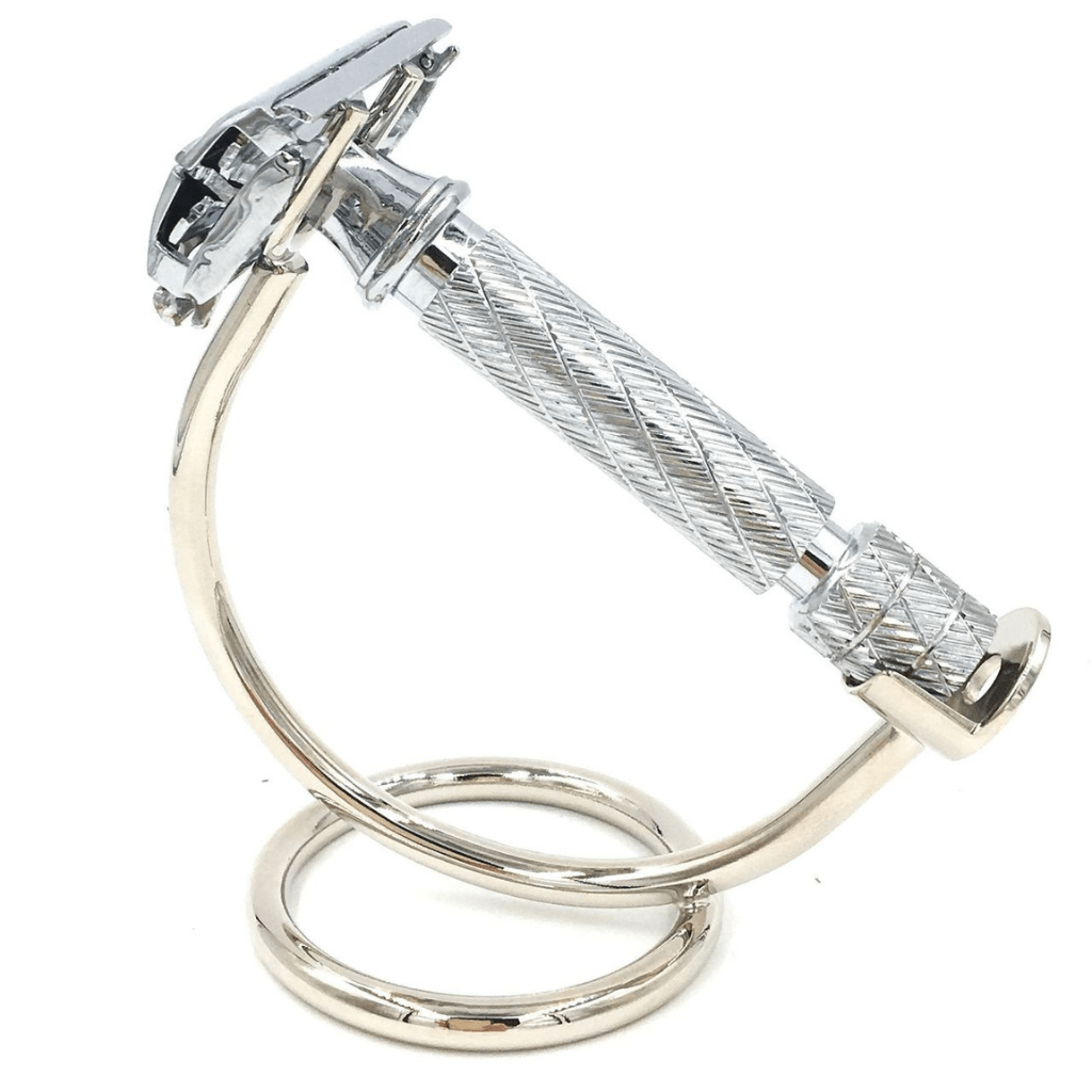 Safety Razor Hooks Super Safety Razors Chrome Curved Safety Razor Stand – Naked Armor Razors