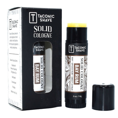 Taconic Shave Bay Rum Wax - Based Solid Cologne 0.5 oz
