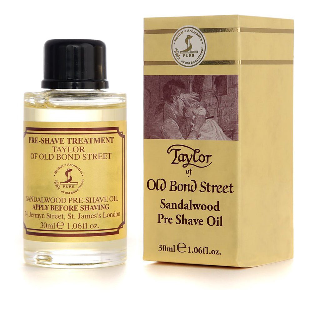 Taylor Sandalwood Pre-Shave Oil - Soothing & Nourishing 1 oz – Naked ...