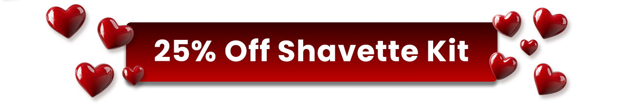 Valentine's Day Sale: 25% Off Shavette Kit