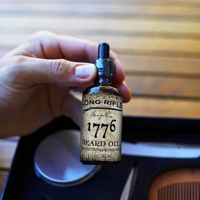  1776 Beard Oil by Long Rifle sold by Naked Armor Razors