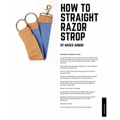  How To Use A Straight Razor by Naked Armor sold by Naked Armor Razors