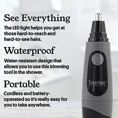  Rubber Grip Nose Hair Trimmer by Naked Armor sold by Naked Armor Razors