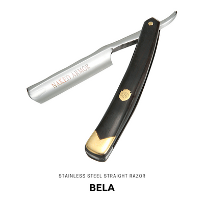  Bela Stainless Steel Straight Razor by Naked Armor sold by Naked Armor Razors