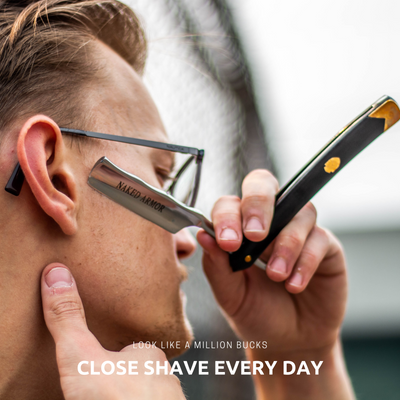  Bela Stainless Steel Straight Razor by Naked Armor sold by Naked Armor Razors