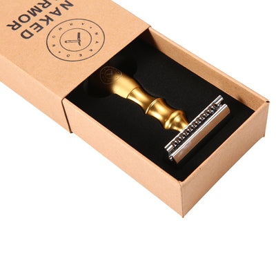  Bleoberis Closed Comb Safety Razor | Gold by Naked Armor sold by Naked Armor Razors