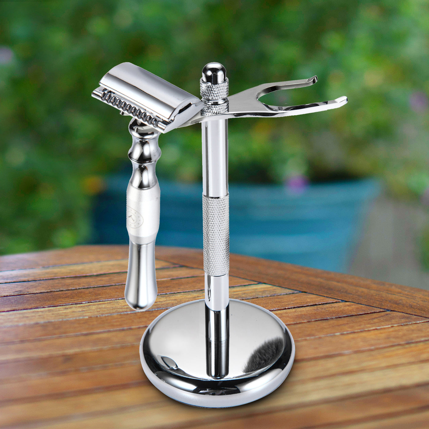  Bleoberis Closed Comb Safety Razor | Silver by Naked Armor sold by Naked Armor Razors