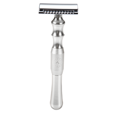  Bleoberis Closed Comb Safety Razor | Silver by Naked Armor sold by Naked Armor Razors