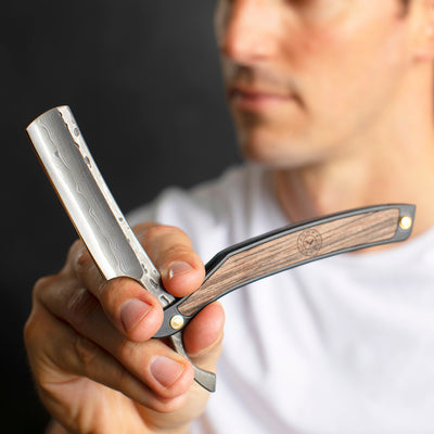 Drian Damascus 7/8" Straight Razor