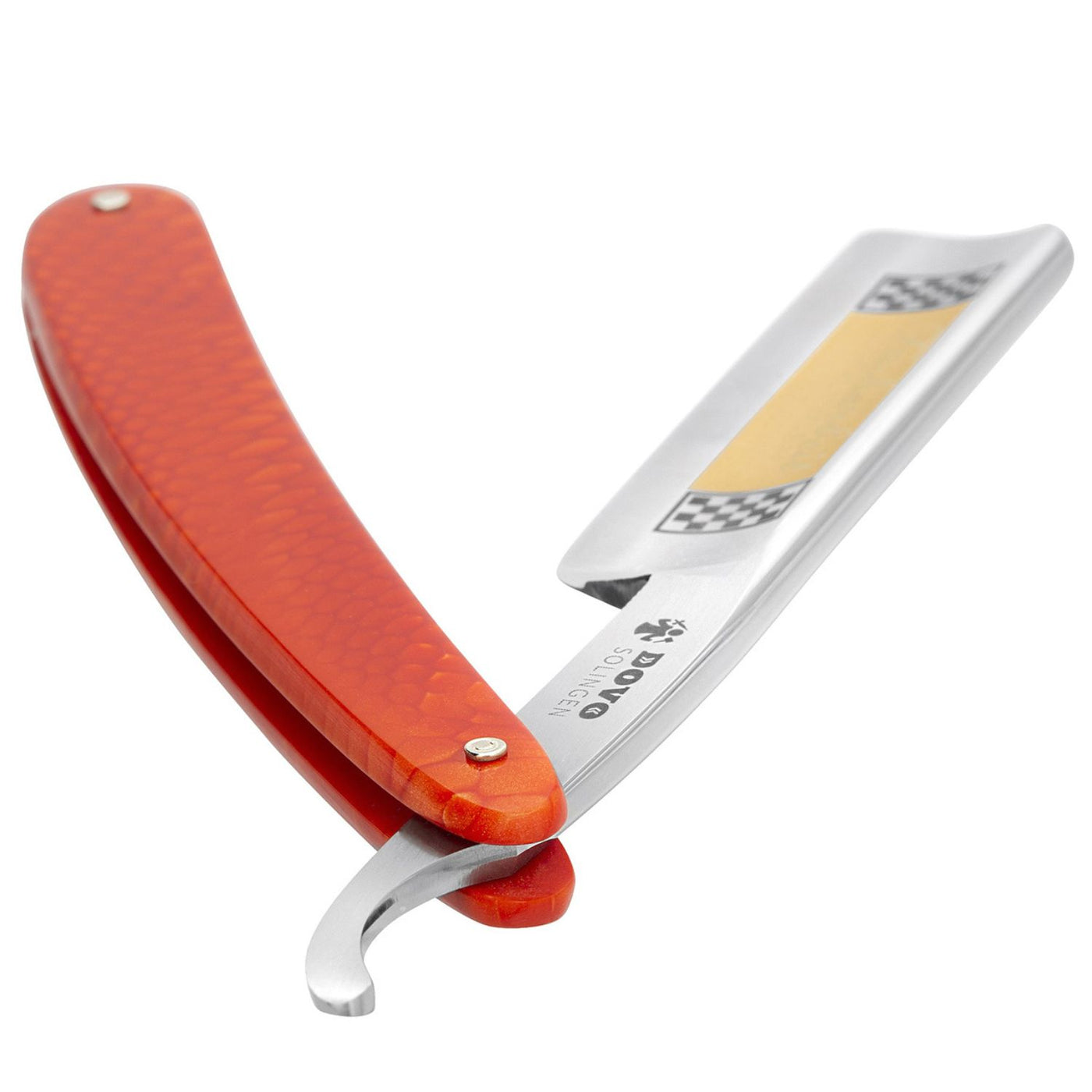 Dovo Facharbeit Straight Razor 6/8" Red Acrylic Stainless Steel