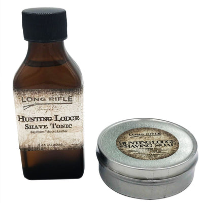  Hunting Lodge Shaving Puck and Aftershave Gift Set by Long Rifle sold by Naked Armor Razors