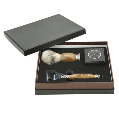  Spartan Sandalwood Shave Kit by Naked Armor sold by Naked Armor Razors