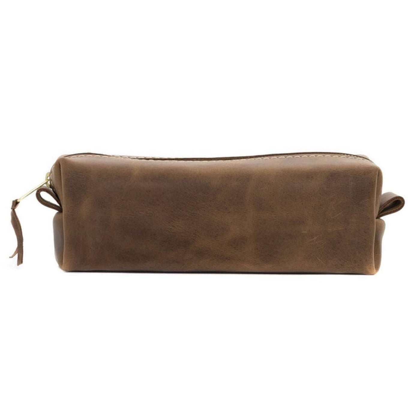 Desert Sand Leather Luz Toiletry Bag by Naked Armor sold by Naked Armor Razors