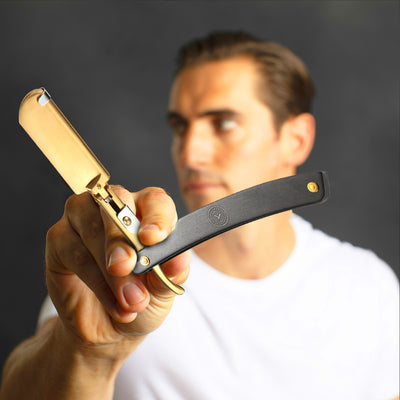  Lucan Shavette Straight Razor | Black by Naked Armor sold by Naked Armor Razors