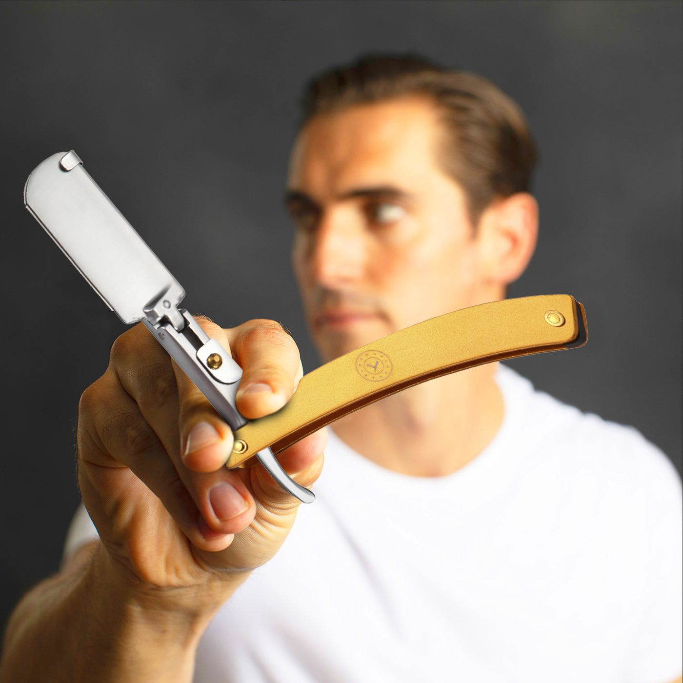  Lucan Shavette Straight Razor | Yellow by Naked Armor sold by Naked Armor Razors