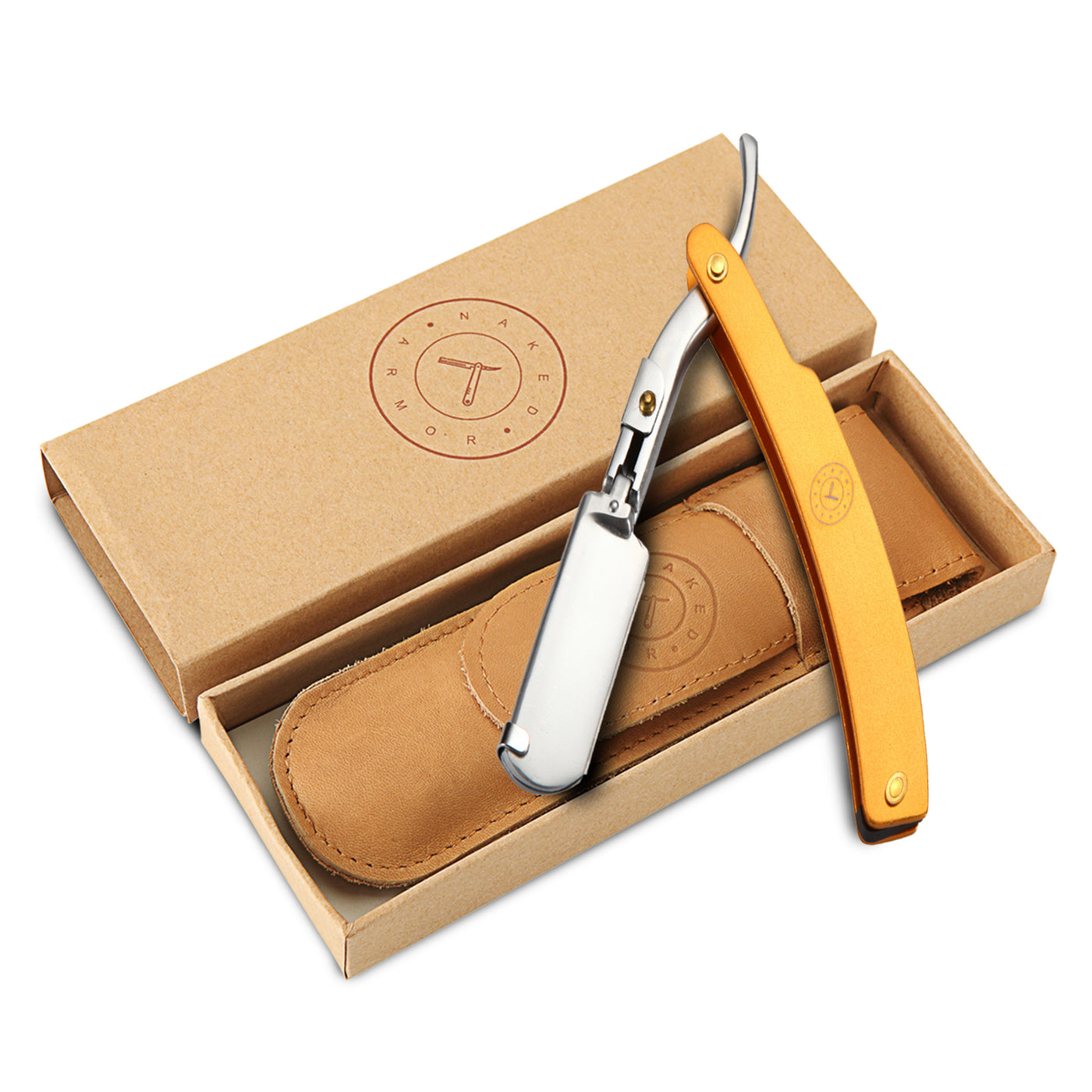  Lucan Shavette Straight Razor | Yellow by Naked Armor sold by Naked Armor Razors