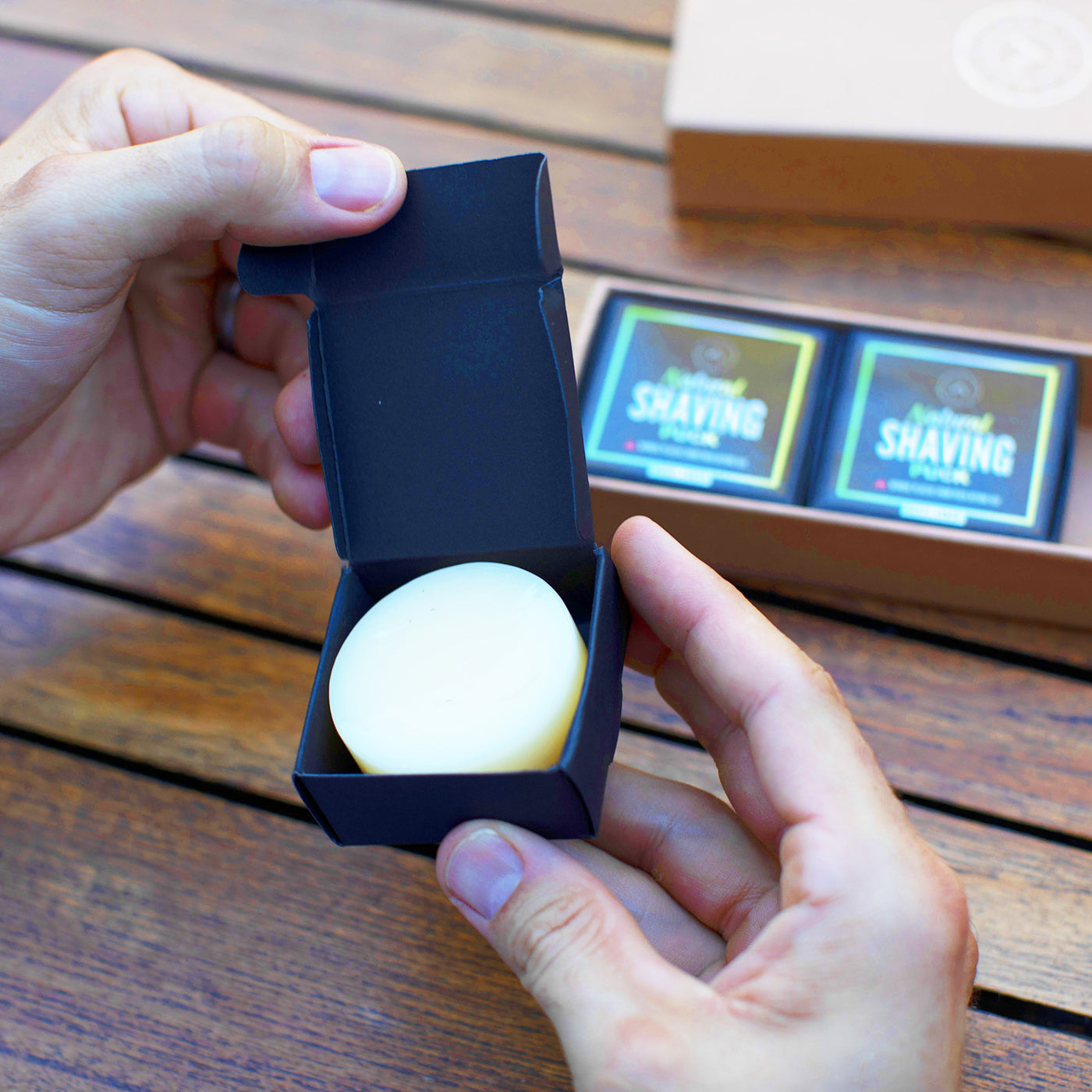  Noah's Organic Shave Puck | 3 Pucks by Naked Armor sold by Naked Armor Razors