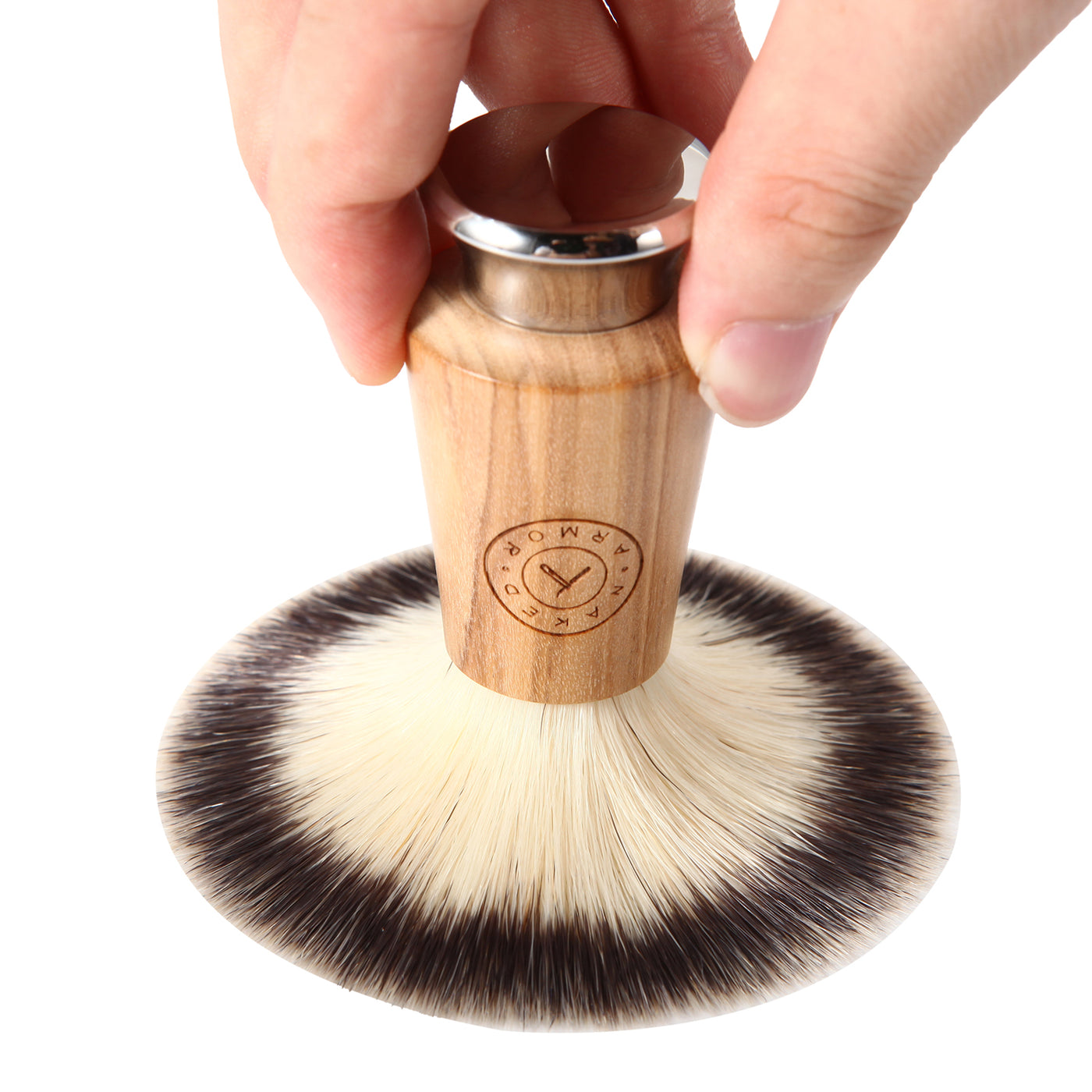  Olive Wood Shaving Brush by Naked Armor sold by Naked Armor Razors