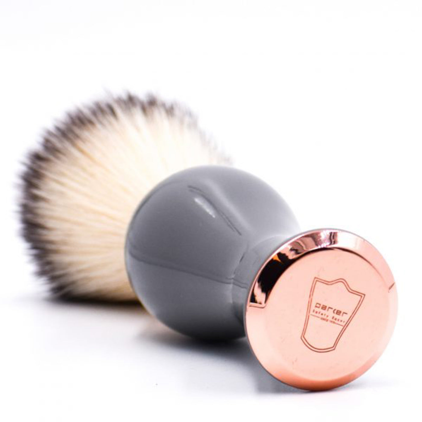  Parker Gray & Rose Gold Shaving Brush by Parker sold by Naked Armor Razors