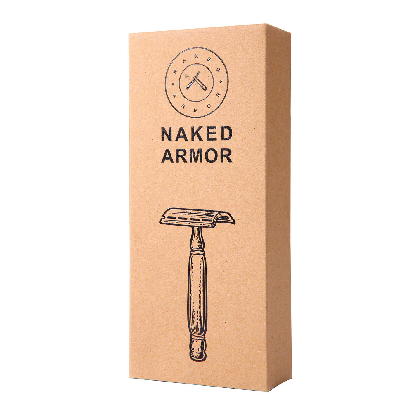  Priamus Closed Comb Safety Razor | Light Brown by Naked Armor sold by Naked Armor Razors