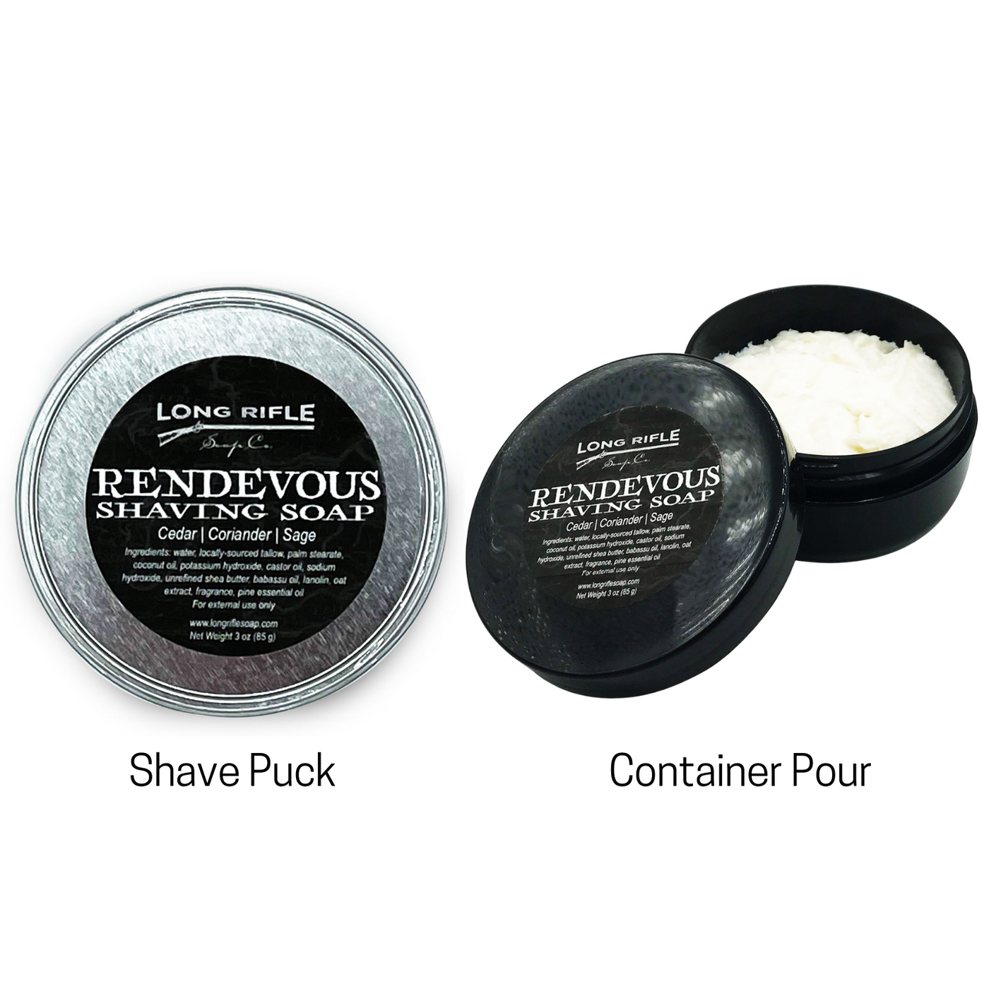  Rendezvous Shaving Soap by Long Rifle sold by Naked Armor Razors