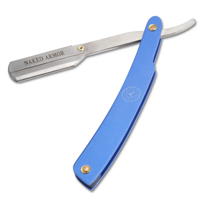  Samson Shavette Straight Razor | Blue by Naked Armor sold by Naked Armor Razors